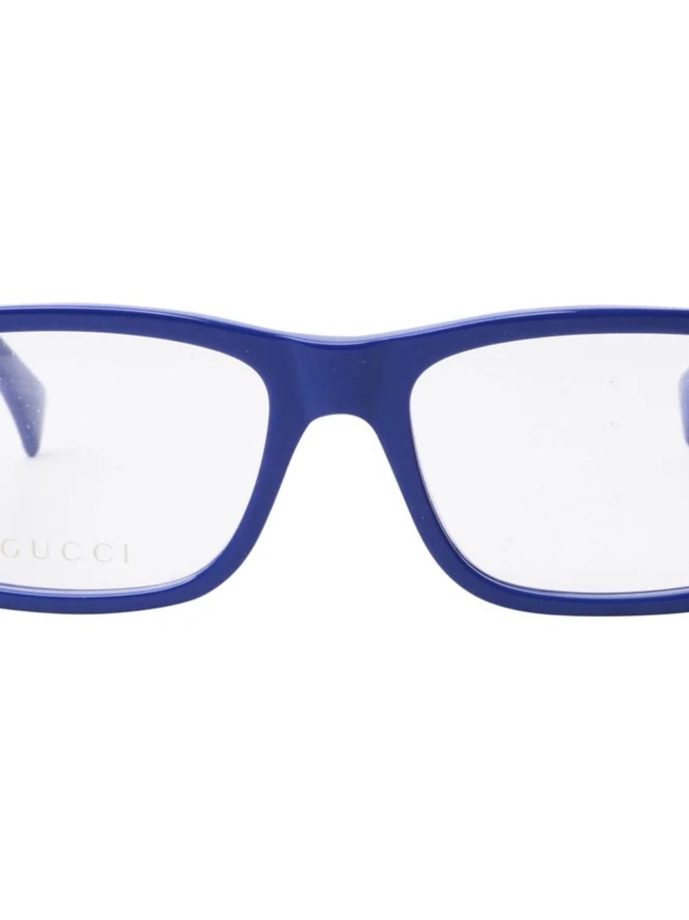Gucci unisex Bright Blue Rectangular Eyeglass Frames - Picture 2 of 4